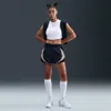 Nike Women's  Sportswear Mid-rise Loose 3" Track Shorts In Blue