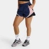Nike Women's Sportswear Mid-rise Loose 3" Track Shorts In Blue