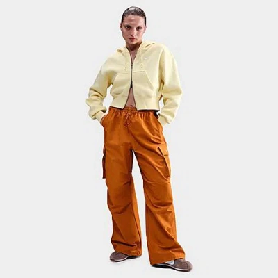 NIKE WOMEN'S SPORTSWEAR MID-RISE OVERSIZED WOVEN CARGO PANTS