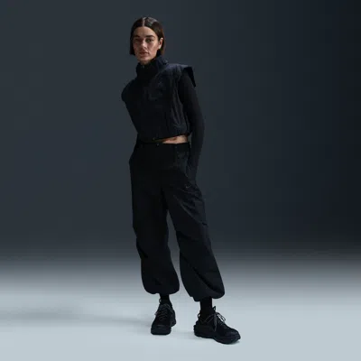 Nike Women's  Sportswear Mid-rise Repel Pants In Black