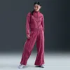 Nike Women's  Sportswear Mid-rise Wide-leg Track Pants In Pink