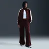 Nike Women's  Sportswear Mid-rise Wide-leg Track Pants In Red