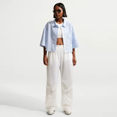 Nike Women's  Sportswear Mid-rise Lightweight Uv Pants In White