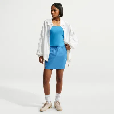 Nike Women's  Sportswear Mid-rise Mini Skirt In Blue