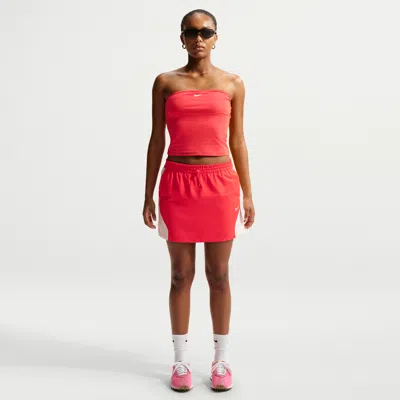 Nike Women's  Sportswear Mid-rise Mini Skirt In Red