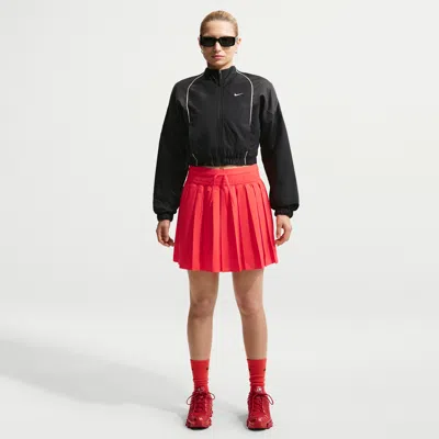 Nike Women's  Sportswear Mid-rise Pleated Skirt In Red