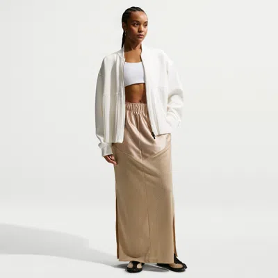 Nike Women's  Sportswear Mid-rise Skirt In Brown