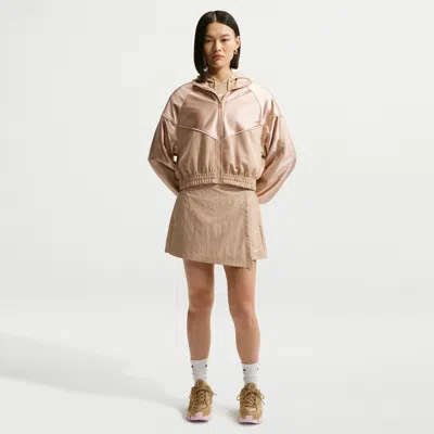 Nike Women's  Sportswear Mid-rise Skort In Brown