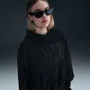 Nike Women's  Sportswear Over-oversized French Terry Pullover Hoodie In Black