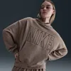 Nike Women's  Sportswear Over-oversized French Terry Pullover Hoodie In Brown