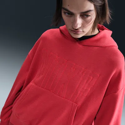 Nike Women's  Sportswear Over-oversized French Terry Pullover Hoodie In Lturdh,ltc