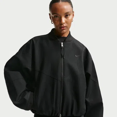 Nike Women's  Sportswear Oversized Bomber Jacket In Black