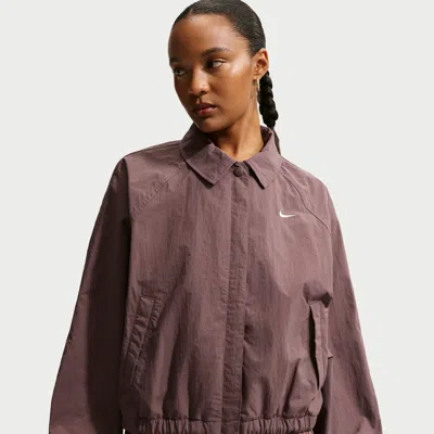 Nike Women's  Sportswear Oversized Coaches Jacket In Animal Print