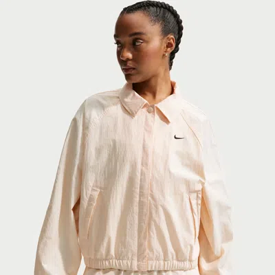 Nike Women's  Sportswear Oversized Coaches Jacket In Pink