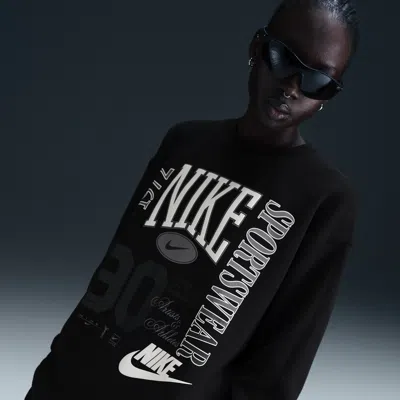 NIKE WOMEN'S  SPORTSWEAR OVERSIZED CREW-NECK FRENCH TERRY SWEATSHIRT,1015649048