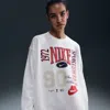 Nike Women's  Sportswear Oversized Crew-neck French Terry Sweatshirt In White