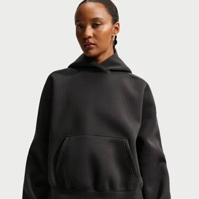 Nike Women's  Sportswear Oversized Fleece Pullover Hoodie In Black