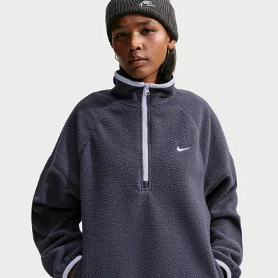 Nike Women's  Sportswear Oversized Fleece Top In Pattern