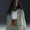 Nike Women's  Sportswear Oversized Full-zip French Terry Hoodie In Green