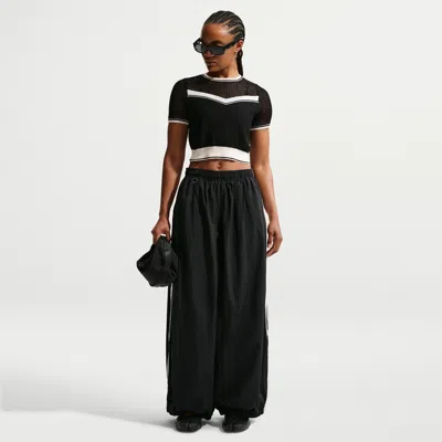 Nike Women's  Sportswear Oversized High-waisted Balloon Track Pants In Black