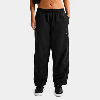 Nike Women's Sportswear Oversized High-waisted Woven Pants In Black