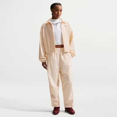 Nike Women's  Sportswear Oversized High-waisted Woven Pants In White