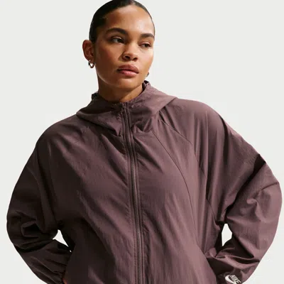 Nike Women's  Sportswear Oversized Hooded Jacket In Purple