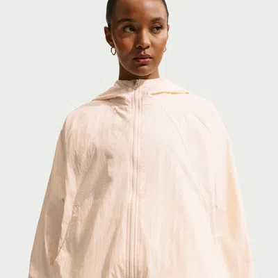 Nike Women's  Sportswear Oversized Hooded Jacket In Nude