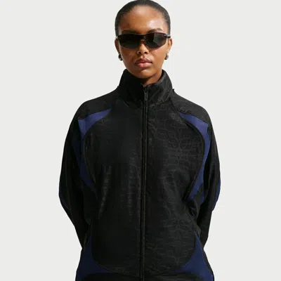 Nike Women's  Sportswear Oversized Lace Track Jacket In Black