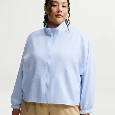 Nike Women's  Sportswear Oversized Lightweight Ripstop Jacket (plus Size) In Blue