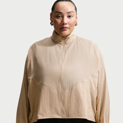 Nike Women's  Sportswear Oversized Lightweight Ripstop Jacket (plus Size) In Brown