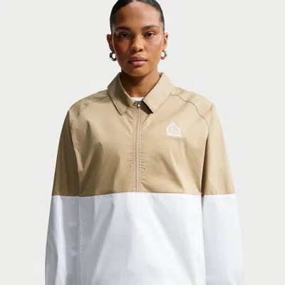 Nike Women's  Sportswear Oversized Poplin 1/2-zip Jacket In Multi