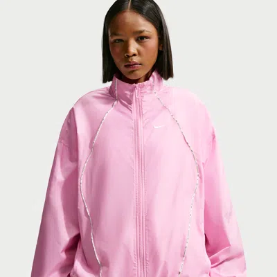Nike Women's  Sportswear Oversized Repel Windbreaker In Pink