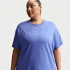 Nike Plus Size Sportswear Oversized Short-sleeve T-shirt In Blue