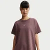 Nike Plus Size Sportswear Oversized Short-sleeve T-shirt In Brown