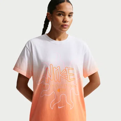 Nike Women's  Sportswear Oversized Short-sleeve T-shirt In Orange