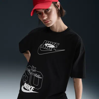 Nike Women's  Sportswear Oversized T-shirt In Black 