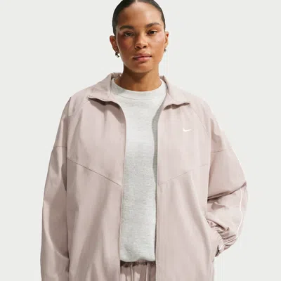 Nike Women's  Sportswear Oversized Track Jacket In Brown