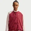 Nike Oversized Varsity Jacket In Red