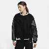 Nike Women's  Sportswear Oversized Wool Destroyer Jacket In Black