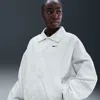Nike Women's  Sportswear Oversized Woven Jacket In White