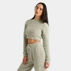 Nike Women's Sportswear Phoenix Cozy Bouclé Long-sleeve Knit Top In Jade Horizon