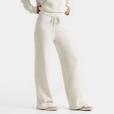 Nike Women's Sportswear Phoenix Cozy Bouclé Slim Knit Pants In White