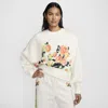 Nike Women's  Sportswear Phoenix Fleece Artist Collection Over-oversized Crew-neck Sweatshirt In White