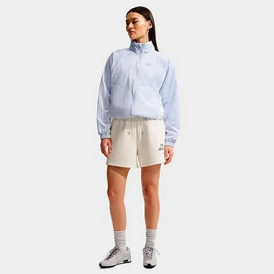 Nike Women's Sportswear Phoenix Fleece Boyfriend Shorts In Blue