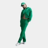 Nike Women's Sportswear Phoenix Fleece Crop Full-zip Hoodie Size Small Cotton/polyester/fleece In Stadium Green/sail