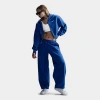 Nike Women's Sportswear Phoenix Fleece Crop Full-zip Hoodie In Game Royal/sail