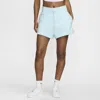 Nike Women's  Sportswear Phoenix Fleece High-waisted Loose Shorts In Glacier Blue/sail