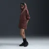 Nike Women's  Sportswear Phoenix Fleece High-waisted Loose Shorts In Brown