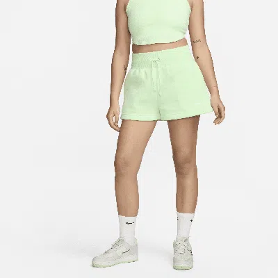 Nike Women's  Sportswear Phoenix Fleece High-waisted Loose Shorts In Green